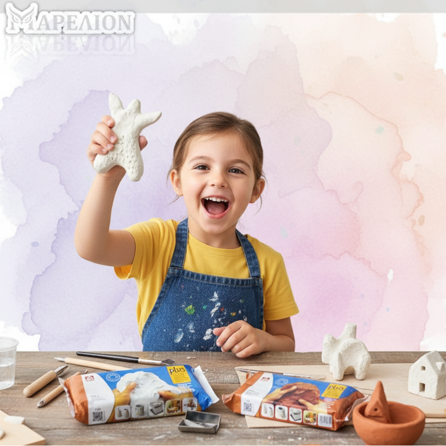 Clay in use - Proud child