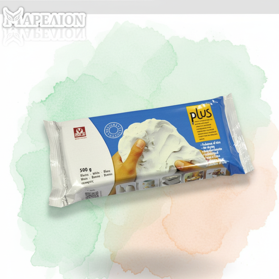Packaged product with a blue label on a white background
