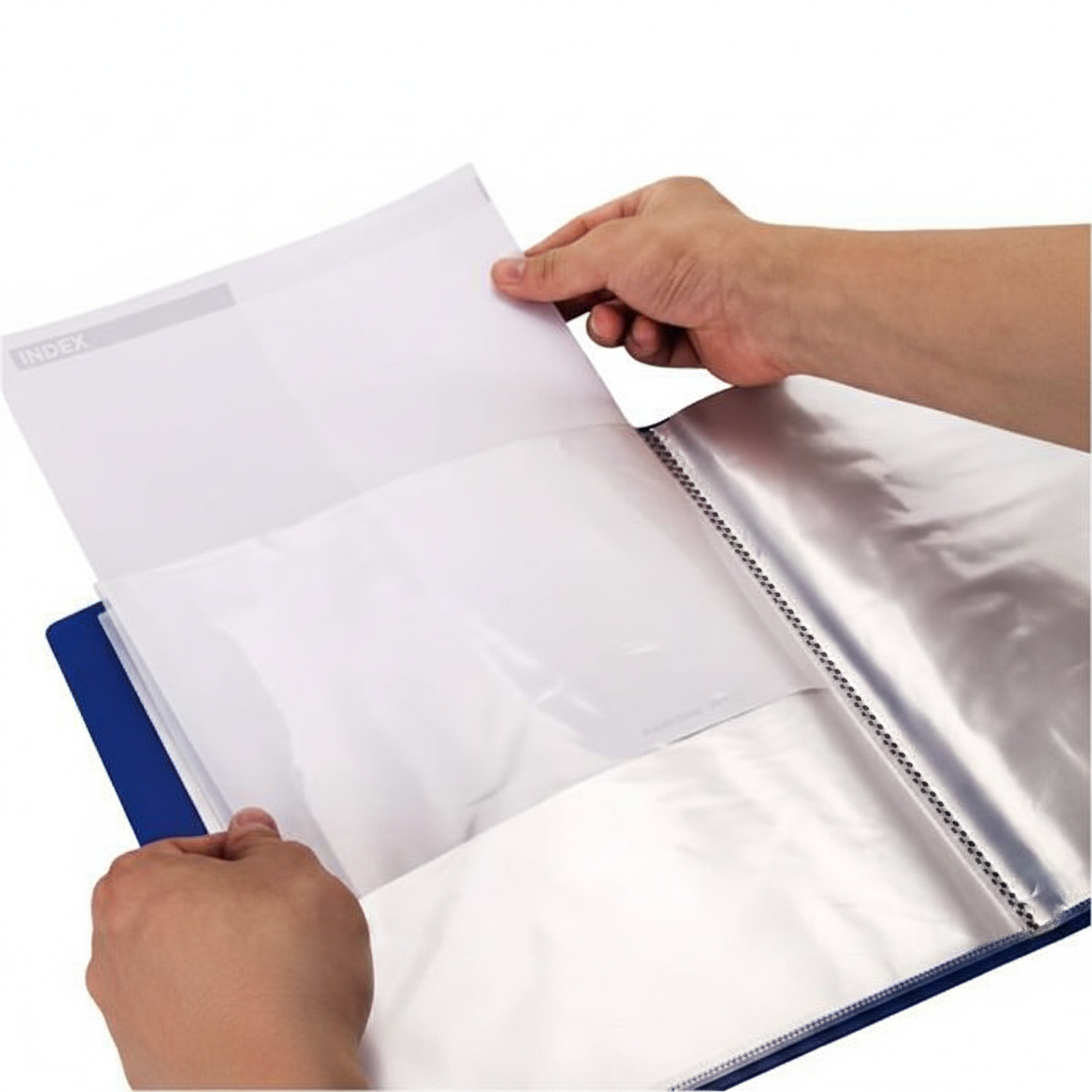 Clear Book inserting document