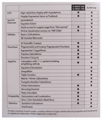 Comparison Table
