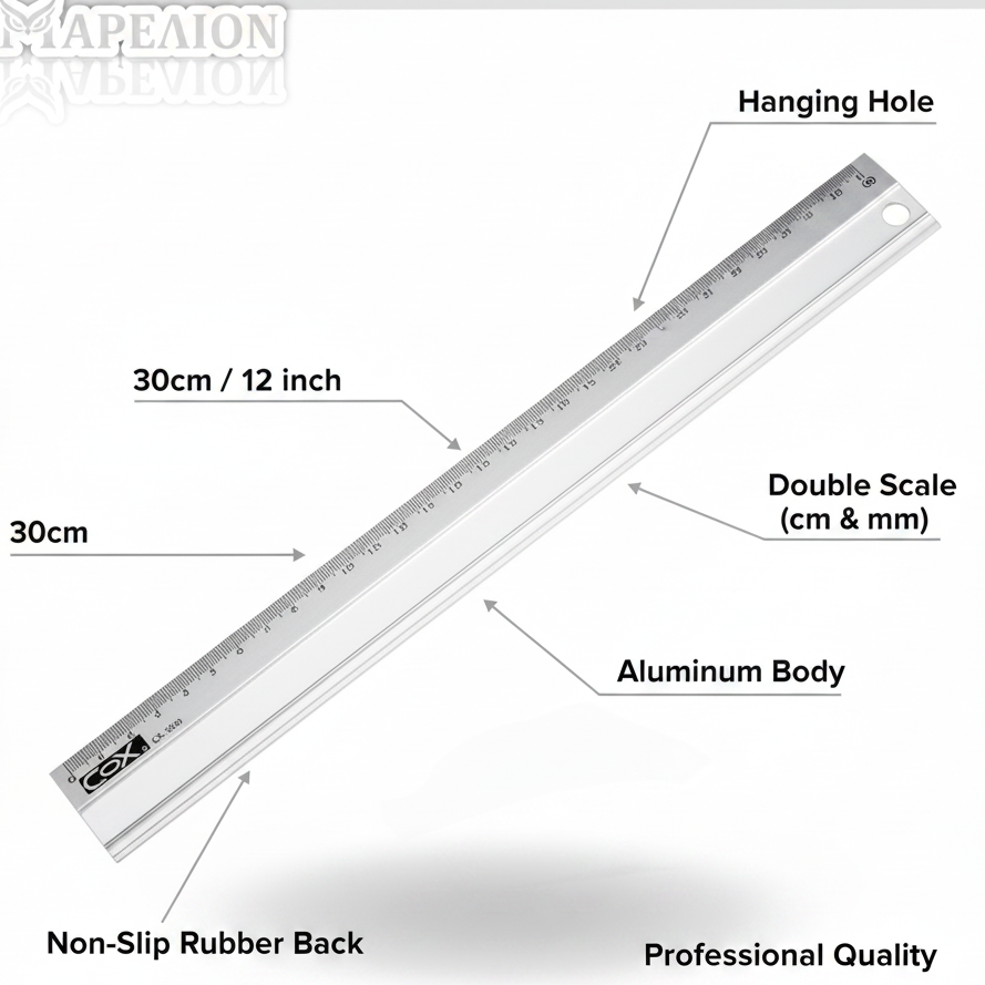 Cox Ruler 30cm - Infographic