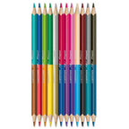 Dual Color Colouring Pencils 12pcs - Διπλά Χρωματιστά Μολύβια διπλής όψης