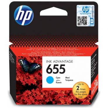 HP 655 Ink Cartridge CYAN PRINTER INK