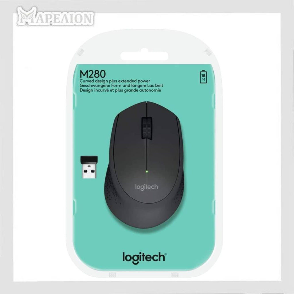 Logitech Wireless Mouse Black M280 (910-004287) - Ασύρματο ποντίκι