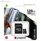 Kingston Canvas Select Plus MicroSD 128GB + Adapter - Κάρτα Μνήμης MicroSDHC