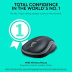 Logitech Wireless Mouse M185 Black Grey (910-002235) - Ασύρματο ποντίκι
