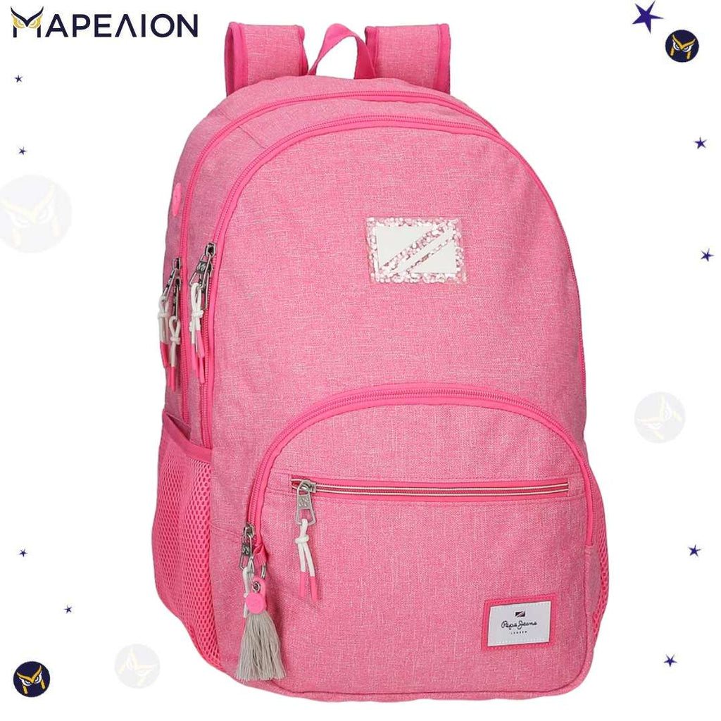 Σχολική Τσάντα Pepe Jeans Edmon Pink - School bag Backpack Σακίδιο Πλάτης
