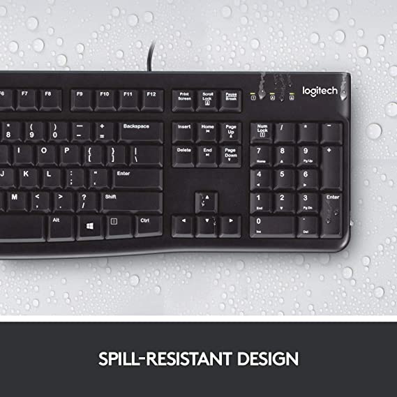 Logitech Keyboard K120 GR (920-002490) - Ενσύρματο πληκτρολόγιο ελληνικά