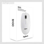 Logitech Mouse White B100 (910-003360) - Ενσύρματο ποντίκι