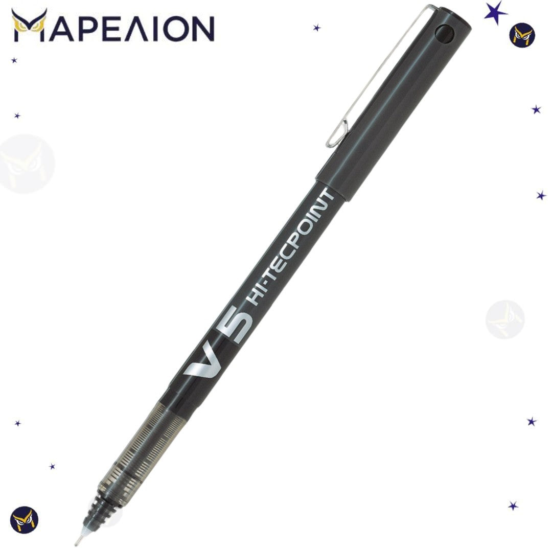 Pilot V5 Hi-Tecpoint Rollerball Pen 0.5mm Assorted Colors - Στυλό Rollerball 7 Χρώματα