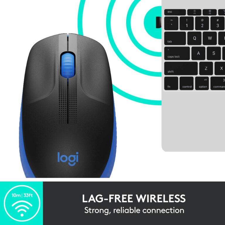 Logitech Mouse Wireless M190 Blue Black (910-005907) - Ασύρματο ποντίκι