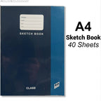 Sketch Book A4 40 Sheets Ruled & Blank Pages - Τετράδιο Σχεδίου Σχολικό