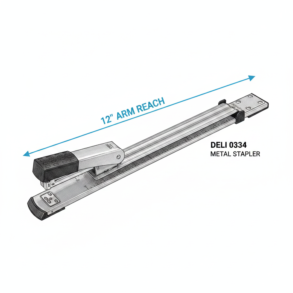 DELI 0334 Stapler - Infographic