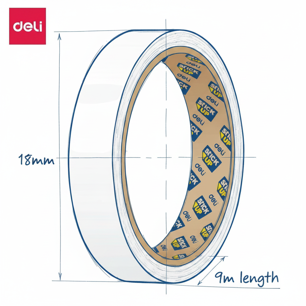 Deli Double Sided Tape - Infographic