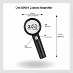 Deli E9091 Magnifier - Infographic