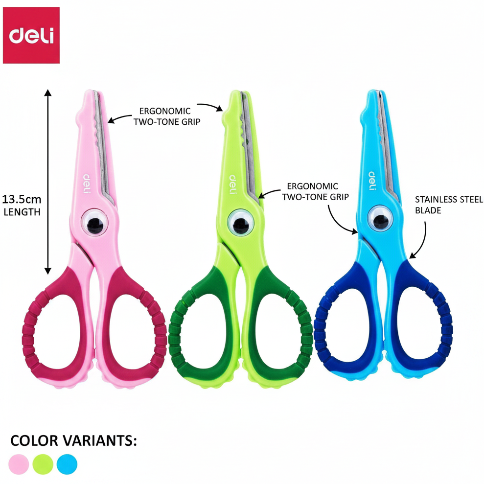 Deli School Scissors - Infographic