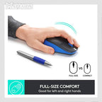 Logitech Mouse Wireless M190 Blue Black (910-005907) - Ασύρματο ποντίκι