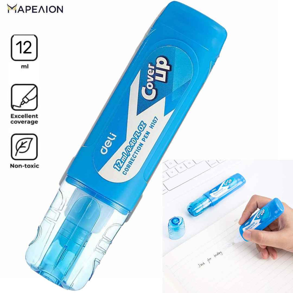 Deli Correction Pen Steel Tip 12ml - Διορθωτικό Πενάκι Correction Fluid