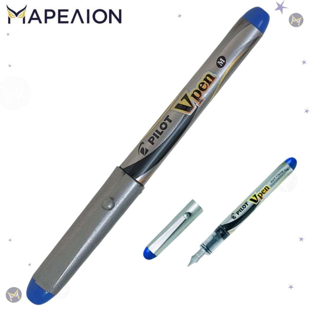 Pilot V-Pen Disposable Fountain Pen SVP-4M Blue | Black - Στυλό Καλλιγραφίας Μπλε | Μαύρο