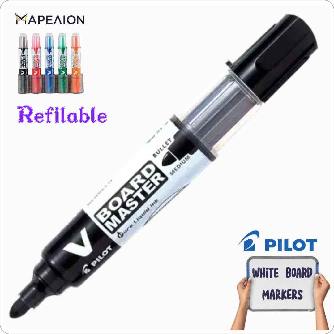 Refillable PILOT V Board Master Bullet Tip Whiteboard Marker, Επαναγεμιζόμενος Μαρκαδόρος ασπροπίνακα