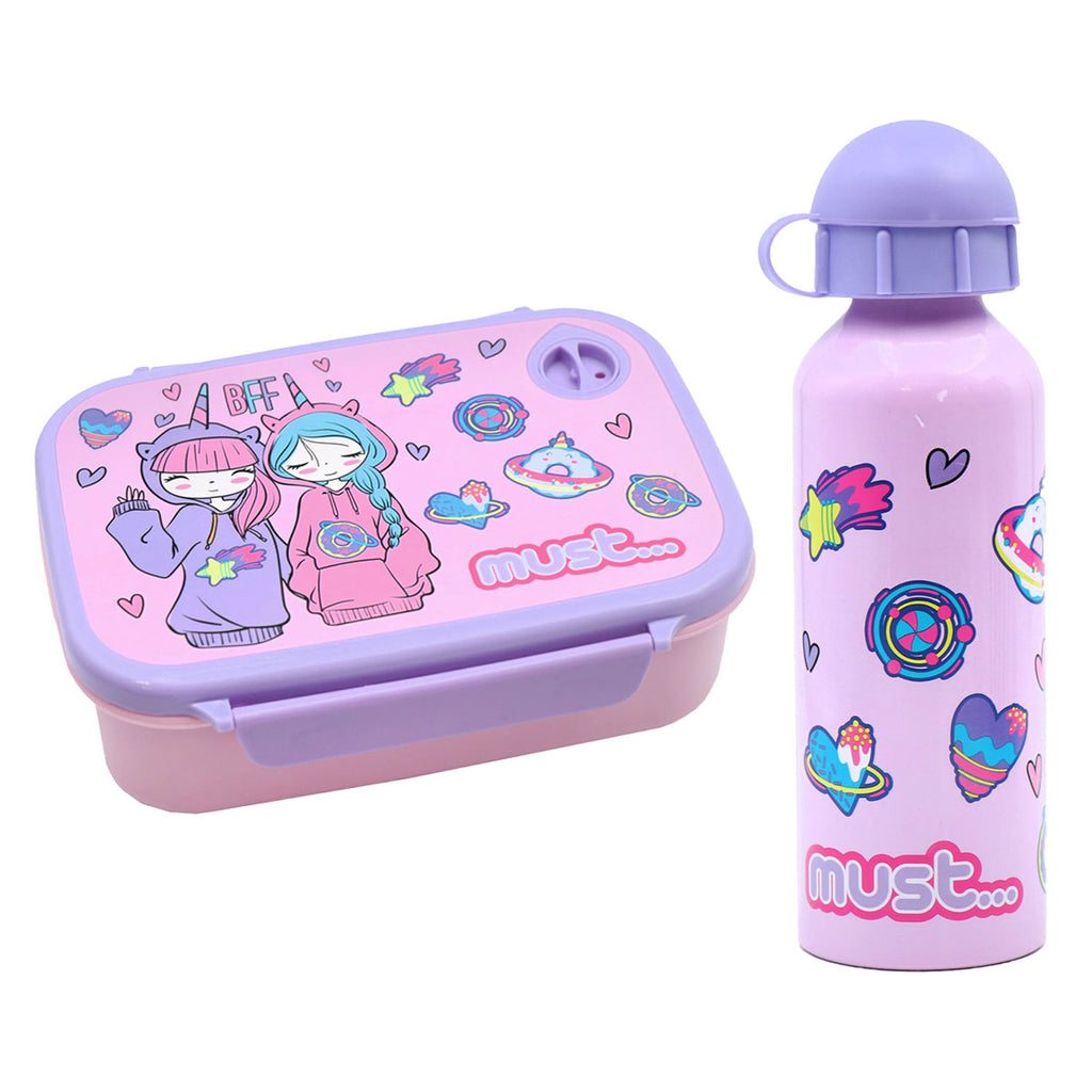 Σετ Φαγητού Παγούρι Τάπερ BFF - Φαγητοδοχείο Lunch Box and Canteen Set Best Friends BFF