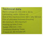 Class Simple Laminator A3 Laminating Machine LM-A3 - Μηχανή Πλαστικοποίησης Α3