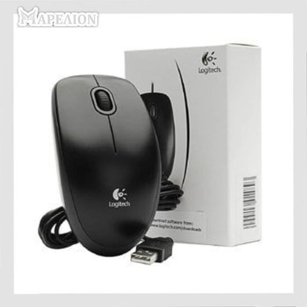 Logitech Mouse Black B100 (910-003357) - Ενσύρματο ποντίκι