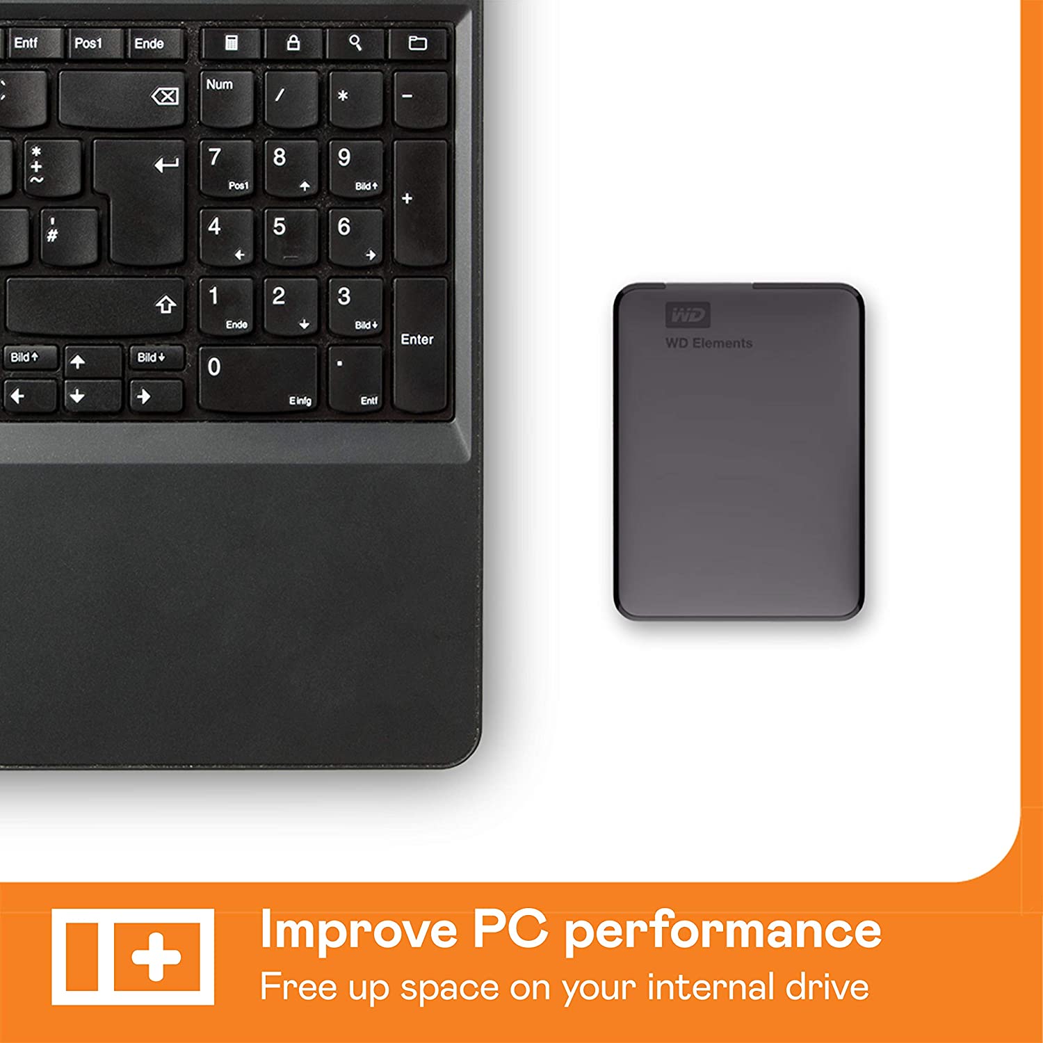 WESTERN DIGITAL HDD EXTERNAL 4TB (ELEMENTS) BLACK