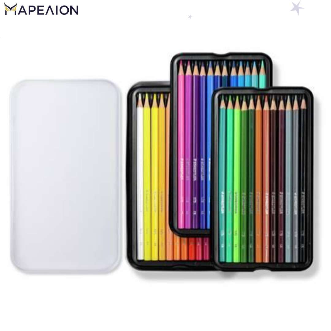 Staedtler Hexagonal Coloured Pencils 36pcs Metal Tin - Χρωματιστά Μολύβια Ζωγραφικής σε Μεταλλικό Κουτί