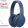Havit H633BT Wireless Bluetooth Headphones BLUE | Over-Ear Design, Deep Bass, 20H Playtime, Foldable & Lightweight, Bluetooth 5.3, Built-in Microphone Headsets, for TV, iPhone, Gym, Running ΑΣΥΡΜΑΤΑ ΑΚΟΥΣΤΙΚΑ