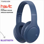 Havit H633BT Wireless Bluetooth Headphones BLUE | Over-Ear Design, Deep Bass, 20H Playtime, Foldable & Lightweight, Bluetooth 5.3, Built-in Microphone Headsets, for TV, iPhone, Gym, Running ΑΣΥΡΜΑΤΑ ΑΚΟΥΣΤΙΚΑ