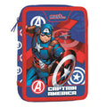Κασετίνα Captain America Γεμάτη 2 Φερμουάρ Must Pencil Case 2 Zip Κασετίνα Διπλή Γεμάτη