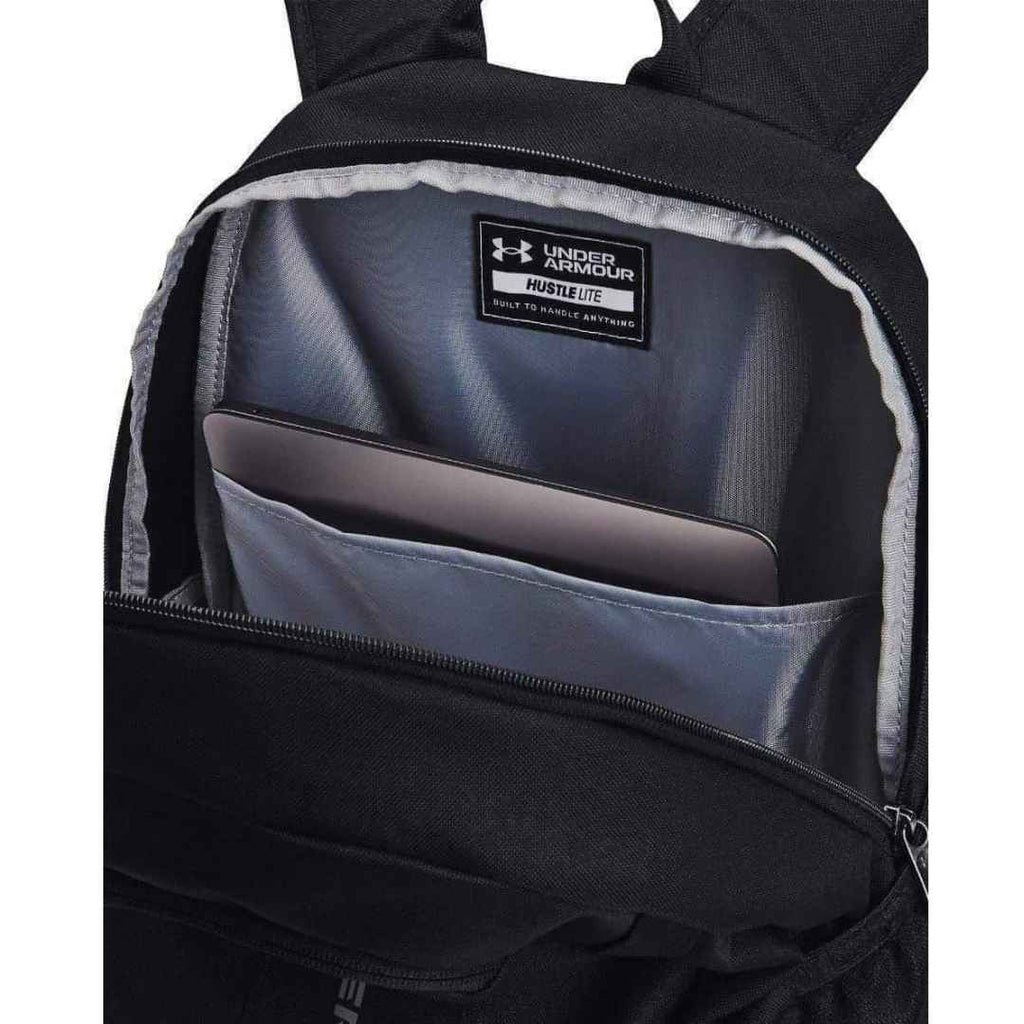 Under Armour Hustle Lite Backpack 2 Cases Black, Grey Logo - Σακίδιο Πλάτης Μαύρο, Γκρι