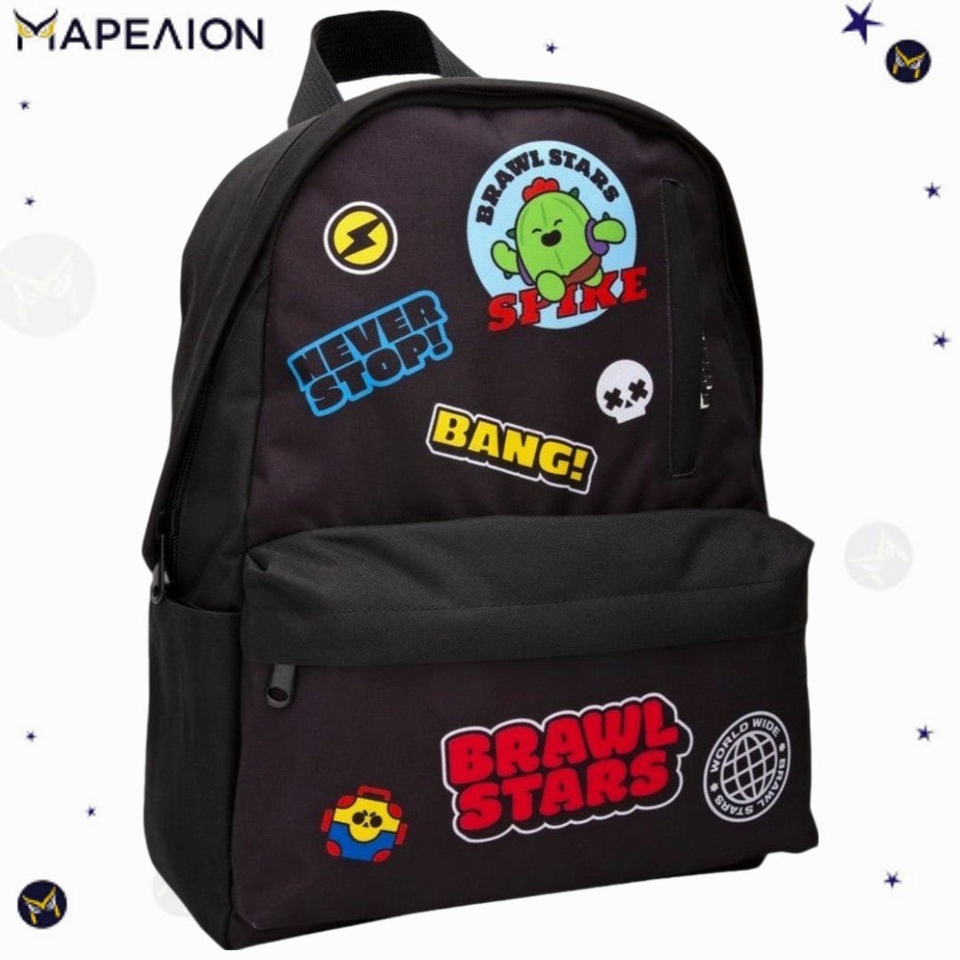 Τσάντα Πλάτης Brawl Stars Must Backpack Γυμνάσιο Λύκειο Σχολική Τσάντα Πλάτης Bag