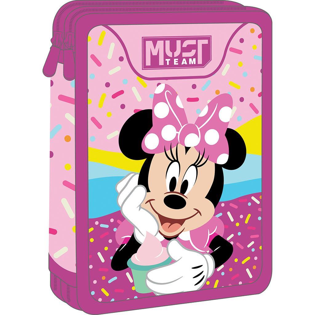 Пенал Minnie с наполнением 2 отделения Must Pencil Case 2 Zip Пенал двойной с наполнением