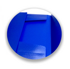 A4 File with Elastic Band, Blue and Extra Pocket in Front PVC - Ντοσιέ με Εξωτερική Θήκη με Λάστιχο 32x24.5cm