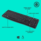 Logitech Keyboard For Business K120 Rus (920-002522) - Ενσύρματο πληκτρολόγιο ρωσικά