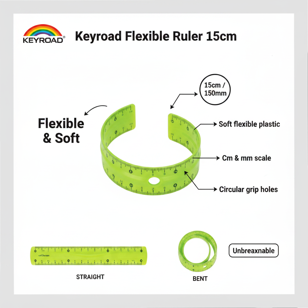 Flexible Ruler 15cm - Εύκαμπτος Χάρακας Λυγίζει