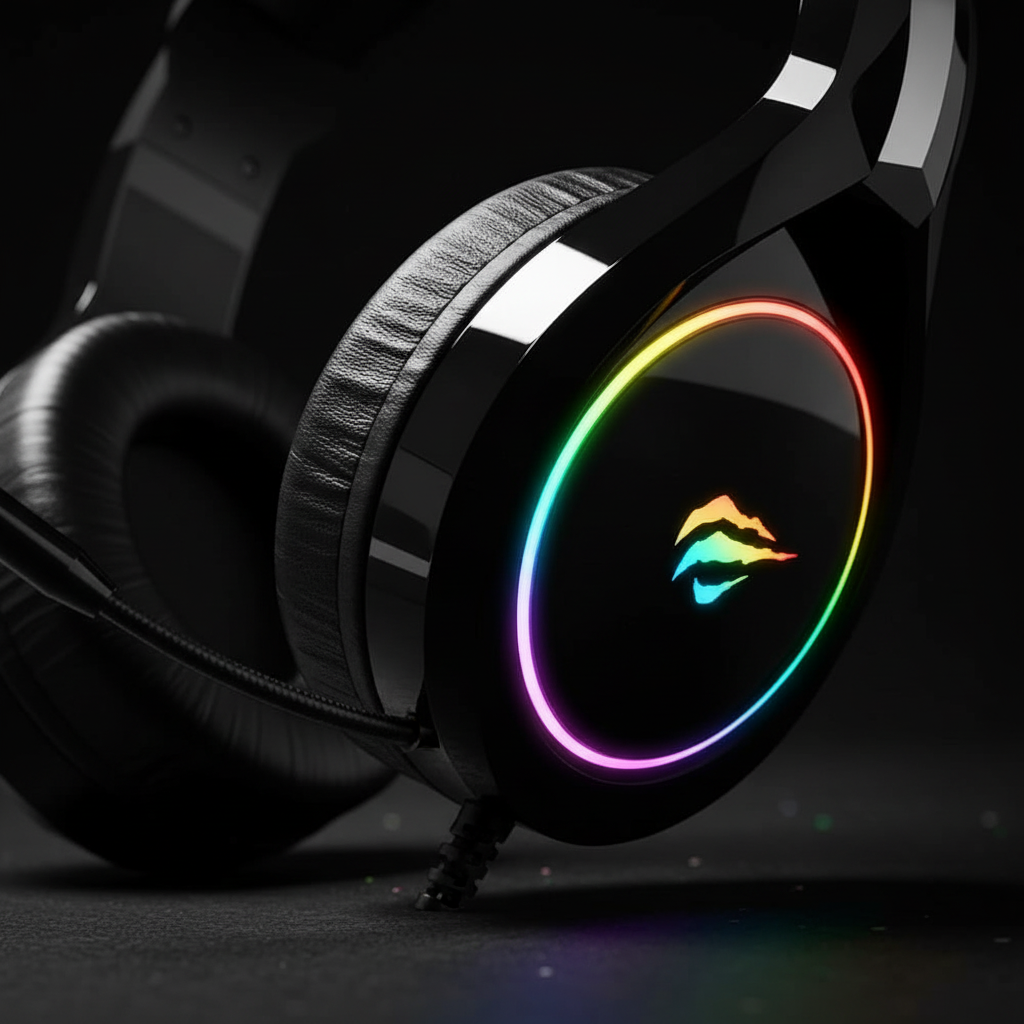 Gaming Headphones Detail Shot