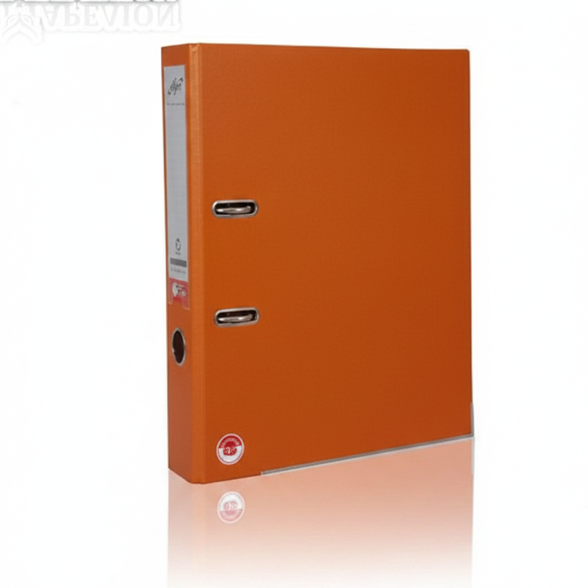 Orange file folder on a white background