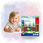 Staedtler Noris Colour Coloured Pencils Set 24pcs 185C24P - Ξυλομπογιές Σετ 24 Τεμαχίων