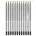 Faber Castell Grip 2001 HB Pencils with Eraser - Σχολικό Μολύβι Γραφής με Γόμα - ΧΟΝΔΡΙΚΗ ΠΩΛΗΣΗ