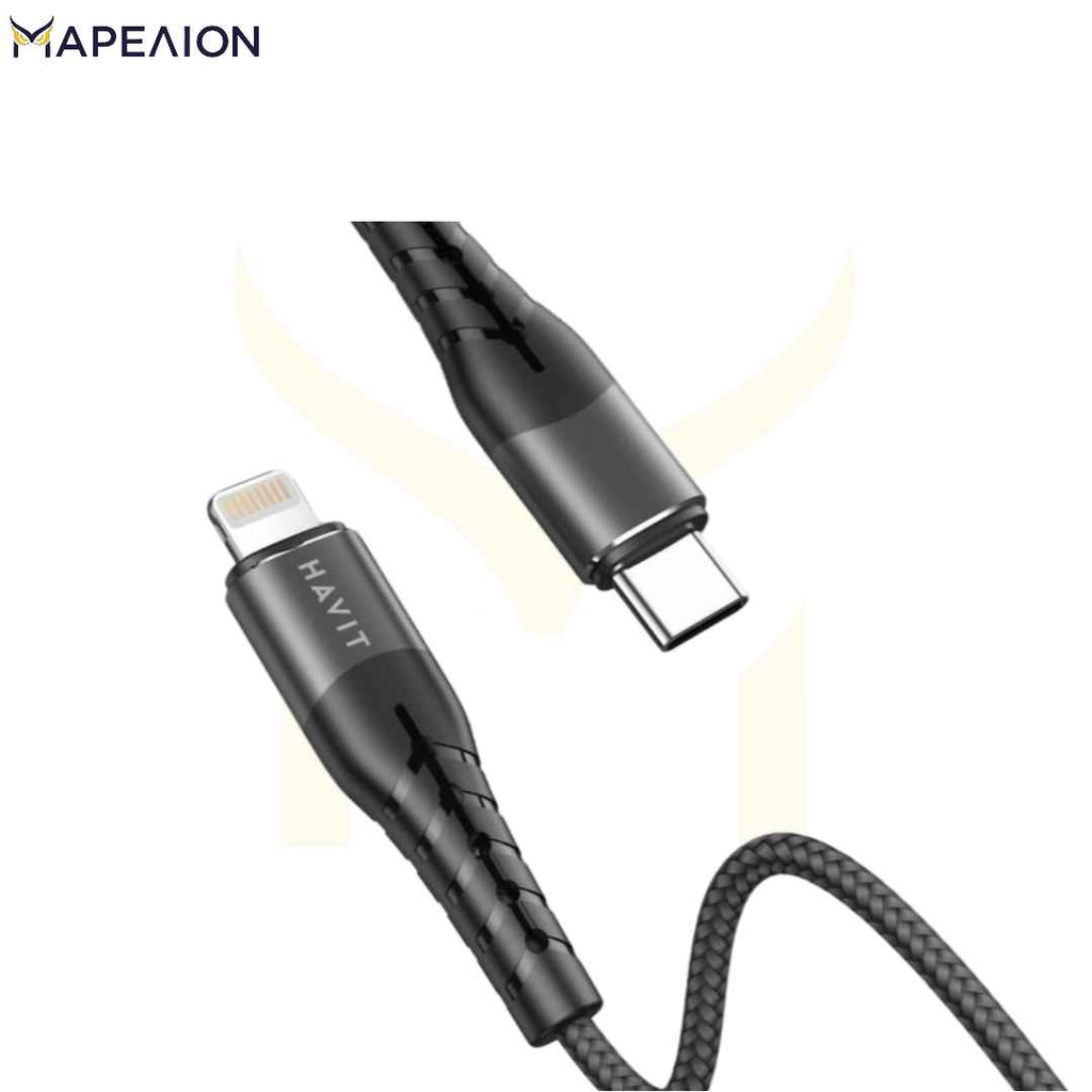 HAVIT USB-C to Lightning 1.2M Cable 20W HV-RH14 BLACK , ΣΥΡΜΑ ΦΟΡΤΙΣΗΣ , ΚΑΛΩΔΙΟ ΦΟΡΤΙΣΗΣ