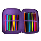 Must Pencil Case Unicorn 2 Zip Full - Σχολική Κασετίνα Διπλή Γεμάτη 2 Φερμουάρ