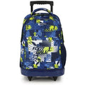 Gabol Trolley School Bag Football 2 Cases - Σχολική Τσάντα Τρολέι Δημοτικού 2 Θήκες