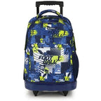 Gabol Trolley School Bag Football 2 Cases - Σχολική Τσάντα Τρολέι Δημοτικού 2 Θήκες