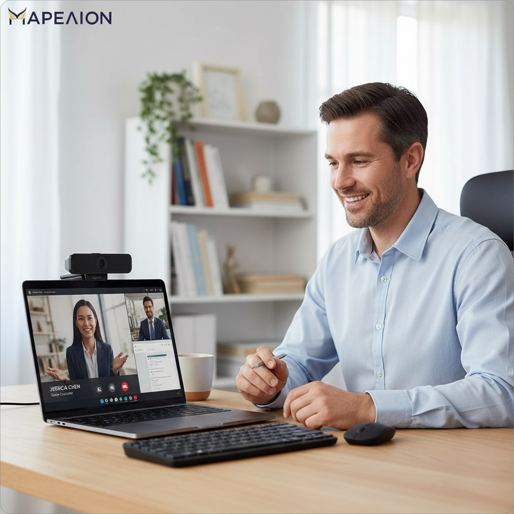 Logitech Webcam In Use