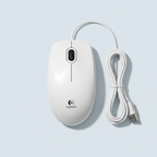 Logitech Mouse White B100 (910-003360) - Ενσύρματο ποντίκι