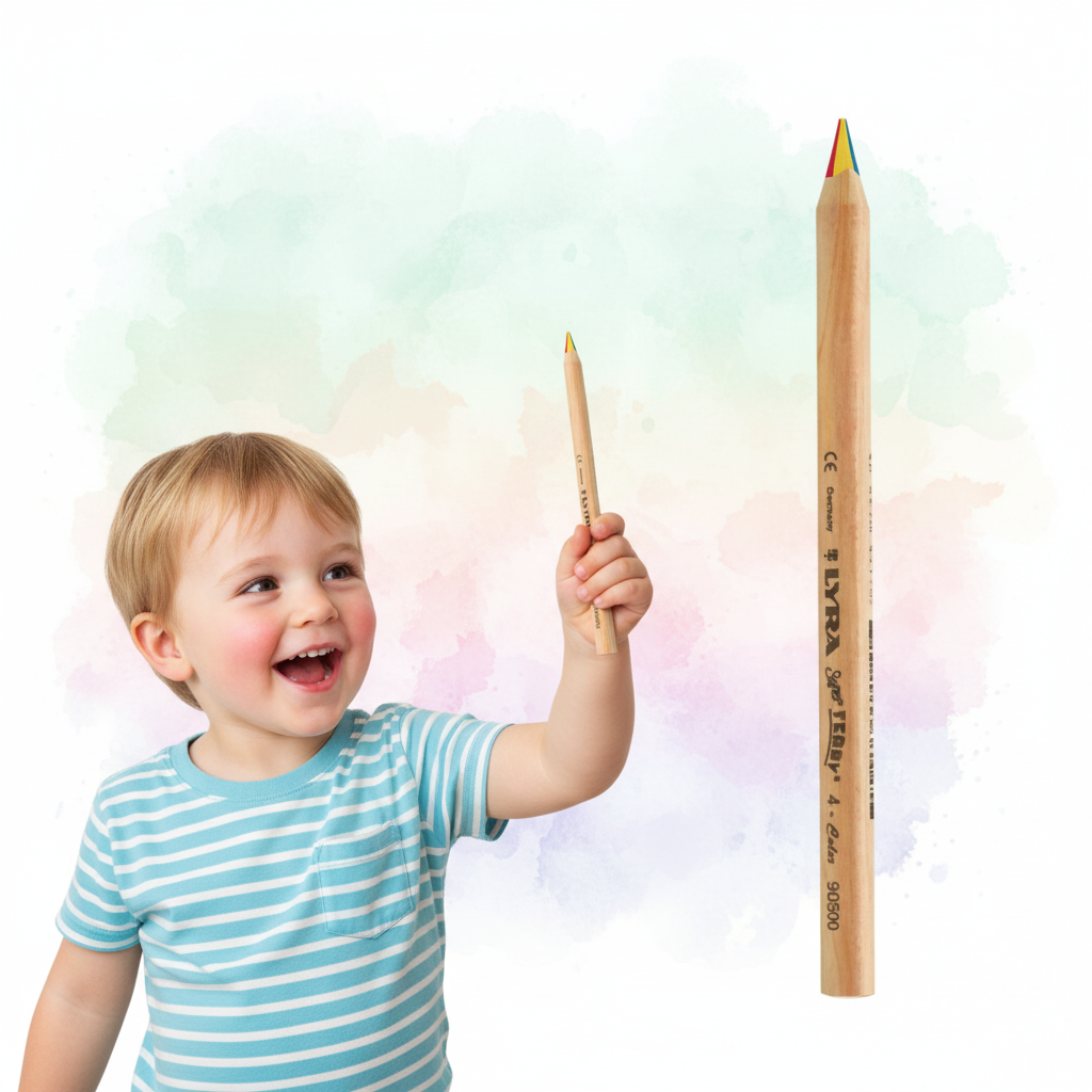 Lyra Super Ferby Colouring Pencils 4 Colours In One, 4mm thickness - χοντρό μολύβι - Μολύβια Ζωγραφικής 4 Χρώματα