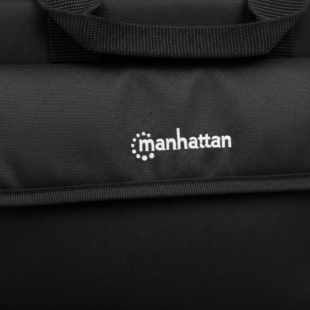 MANHATTAN 438889 London Carry Case, for 15.6” Laptops, Grey-Black